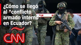 Las razones del decreto de quotconflicto armado internoquot de Noboa en Ecuador [upl. by Hanikehs]