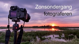 Fotograferen Zonsondergang in de Oostpolder  landschapsfotografie [upl. by Vivi473]