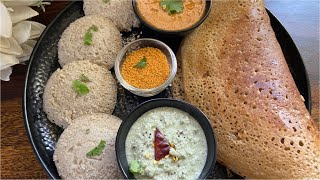 Kodo Millet Idli Dosa  Kodra Idli Dosa  ਕੋਡਰਾ ਇਡਲੀ ਡੋਸਾ  कोदरा कोदो मिलेटWith English Subtitles [upl. by Theresina]