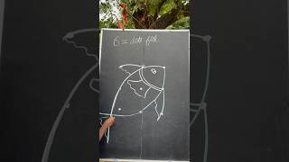 How to draw 6dots  fish 🐟 easy step by step tutorial  shorts  easydraw [upl. by Osterhus570]