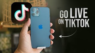 How to Go Live on TikTok tutorial [upl. by Lhok]