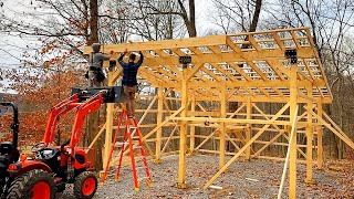 Building A Massive Homestead Shed Part 2 [upl. by Lorri162]