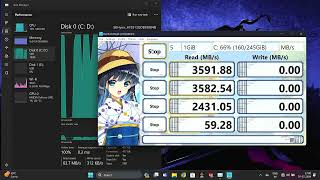 SK Hynix HFS512GDE9X084N 512GB NVMe SSD CrystalDiskMark Benchmark [upl. by Tnecnev]