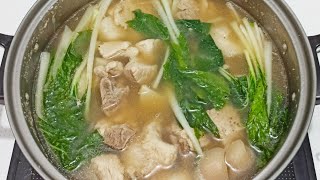 Nilagang Baboy with Gabi and Pechay  Pork Nilaga with Taro and Pechay  How to Cook [upl. by Lodovico]