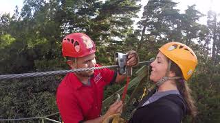 eXtremo Zip Line in Monteverde with harness failure on last run [upl. by Luar]