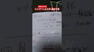 20241110エリザベス女王杯・最終予想。シンティレーションから。府中牝馬Sと新潟記念、小倉記念の着馬を中心に。レガレイラがなんとも読みにくいですが、騎手の腕で着に来るのが日本。怖いな。 [upl. by Formica39]