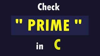 How to Check PRIME number in C  Bangla Tutorial [upl. by Keeley898]