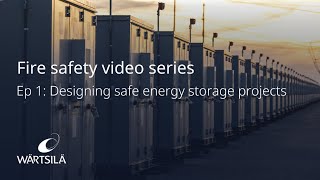 Fire safety Designing safe energy storage projects  Wärtsilä ESampO [upl. by Akirej]