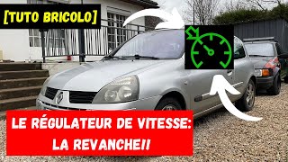 JE RÉSOUS UNE PANNE ÉLECTRIQUE MOI Régulateur de vitesse sur CLIO 2 16 16V SPORT DYNAMIQUE [upl. by Rimola]