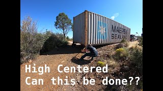 Epic Shipping Container Delivery On Hillside [upl. by Alrac934]