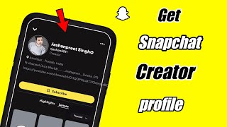 How to get Snapchat Creator Profile  Create Snapchat Creators Profile [upl. by Ahcsap]