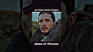 Jon Snow meets Drogon 🐉🔥 gameofthrones jonsnow daenerystargaryen drogon [upl. by Seem10]