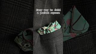 Easy way to fold a pocket square pocketsquare [upl. by Arihaj]