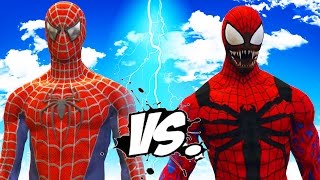 Spiderman vs SpiderCarnage  Epic Battle [upl. by Karee]