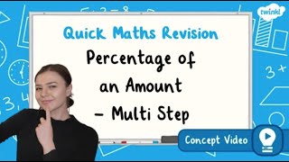 How Do You Find a Percentage of an Amount with Multiple Steps  KS2 Maths Concept for Kids [upl. by Leelaj37]