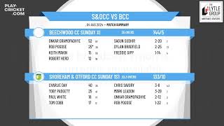 Shoreham amp Otford CC Sunday 1st XI v Beechwood CC Sunday XI [upl. by Sidoney]