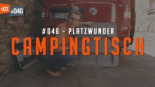 46 • Campingtisch in Türverkleidung  Das Platzwunder  VW T5 Camper Umbau [upl. by Barrett]