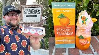 Disney Springs 2024  NEW Flavors Of Florida Festival amp 4th Of July Snacks  Walt Disney World [upl. by Hirz]