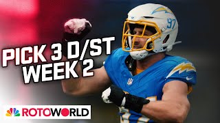 Chargers Jags Steelers lead Defense DST Start Em  Sit Em for Week 2  Rotoworld  NFL on NBC [upl. by Rotberg]