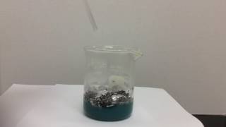 Cupric Chloride and Aluminum Foil Chemical Reaction [upl. by Ennovoj]