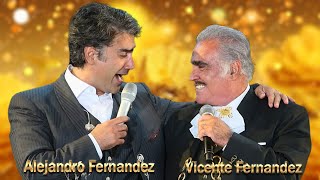 ALEJANDRO FERNANDEZ amp VICENTE FERNANDEZ LA MEJOR COMBINACIÓN LAS 30 MEJORES RANCHERAS [upl. by Seumas]