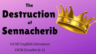 The Destruction of Sennacherib  Lord Byron  Mr King analysis [upl. by Kciregor788]