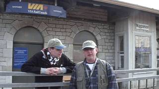 Avril Lavigne Fans live Train Station VIA Rail Napanee Ontario Canada April 2009 HD [upl. by Okia]