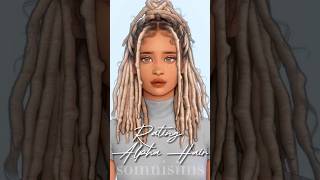 Rating Alpha CC Hair 💇🏽‍♀️ sims4 ts4 dresstoimpress sims4cas thesims sims4haircc [upl. by Ecertal]