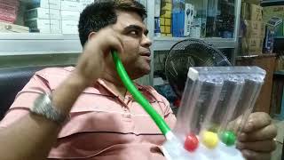 Uses of Spirometer 3 Ball Respiratory Exerciser [upl. by Ebehp]