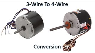 Replacing AC Condenser Fan Motor OEM 3Wire To A Universal 4Wire [upl. by Adniled201]