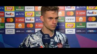 Joshua Kimmich Post Match Interview Bayern Munich vs Real Madrid 22 [upl. by Mishaan]