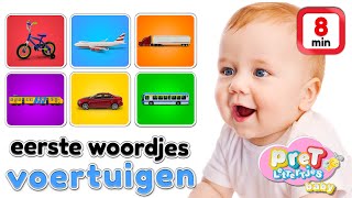 Woordjes leren • VOERTUIGEN • Baby tv Nederlandse baby filmpjes [upl. by Goldie]