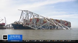 Mike Hellgren takes a closer look at salvage efforts near Key Bridge collapse site [upl. by Scribner]