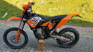 KTM EXC 450 R 2008 Enduro Akrapovic off road Review [upl. by Car683]