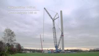 Liebherr  LR 11000 with PowerBoom in Cuxhaven [upl. by Adamik298]