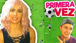 La PRIMERA VEZ de mi Novia Jugando Football ⚽️ Hicimos el mundial de futbol 😂 [upl. by Rozina779]