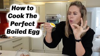 HOW TO COOK THE PERFECT BOILED EGG  RUNNY YOLK FIRM WHITE BOILED EGG  KERRY WHELPDALE [upl. by Arri867]