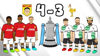 Manchester United 43 Liverpool FA Cup 2324 Parody Diallo Goal Goals Highlights Song [upl. by Pulchia]