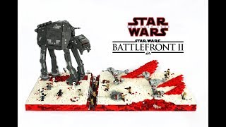 LEGO Star Wars Battlefront 2 Crait MOC  The Last Jedi LEGO MOC  Custom ATM6  SkiSpeeders [upl. by Middendorf]