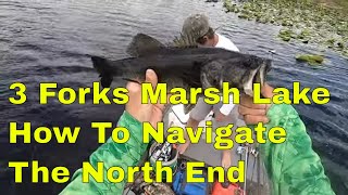 Three Forks Marsh Lakes where to fish and how to navigate the north end [upl. by Publias285]