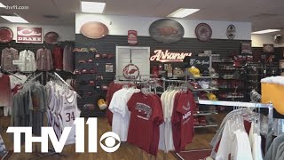 Explosion in Razorbacks sports has Hogmans Gameday Superstore hiring [upl. by Ainex]