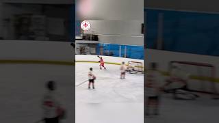 Long pass for breakaway goal from Solihull Barons v Billingham icehockey highlights moralee nihl [upl. by Dyoll469]