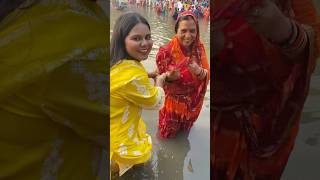 Chath ghat pe hogyi ladai 🤬😤 ytshorts minivlog chathpuja trending bihar [upl. by Llieno470]