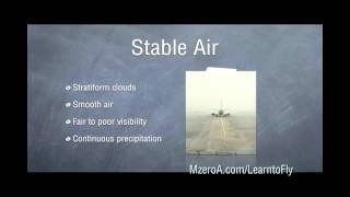 Learn to Fly  Stable vs Unstable air [upl. by Aniar]