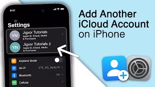 How To Add Another iCloud Account on iPhone 2024 [upl. by Fording542]