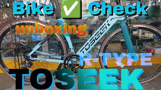 Unboxing amp Assembling TOSEEK RTYPE Roadbike aero V303 [upl. by Narmis]