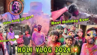 Holi Vlog 2024😍 Best Holi Ever😱Gobind Gaudham Di Holi😍Happy Holi💥 Vip56 [upl. by Culley]