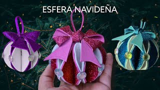 ESFERAS NAVIDEÑAS DE FOAMI [upl. by Agarhs497]