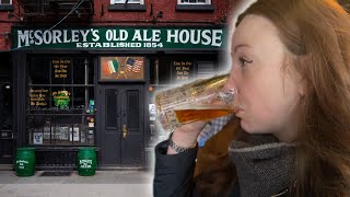 visiting THE OLDEST IRISH PUB in the COUNTRY  come with me to McSorleys Ole Ale House [upl. by Eerot]