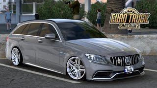 Mercedes C 63 S AMG Estate  Euro Truck Simulator 2 [upl. by Edecrem]